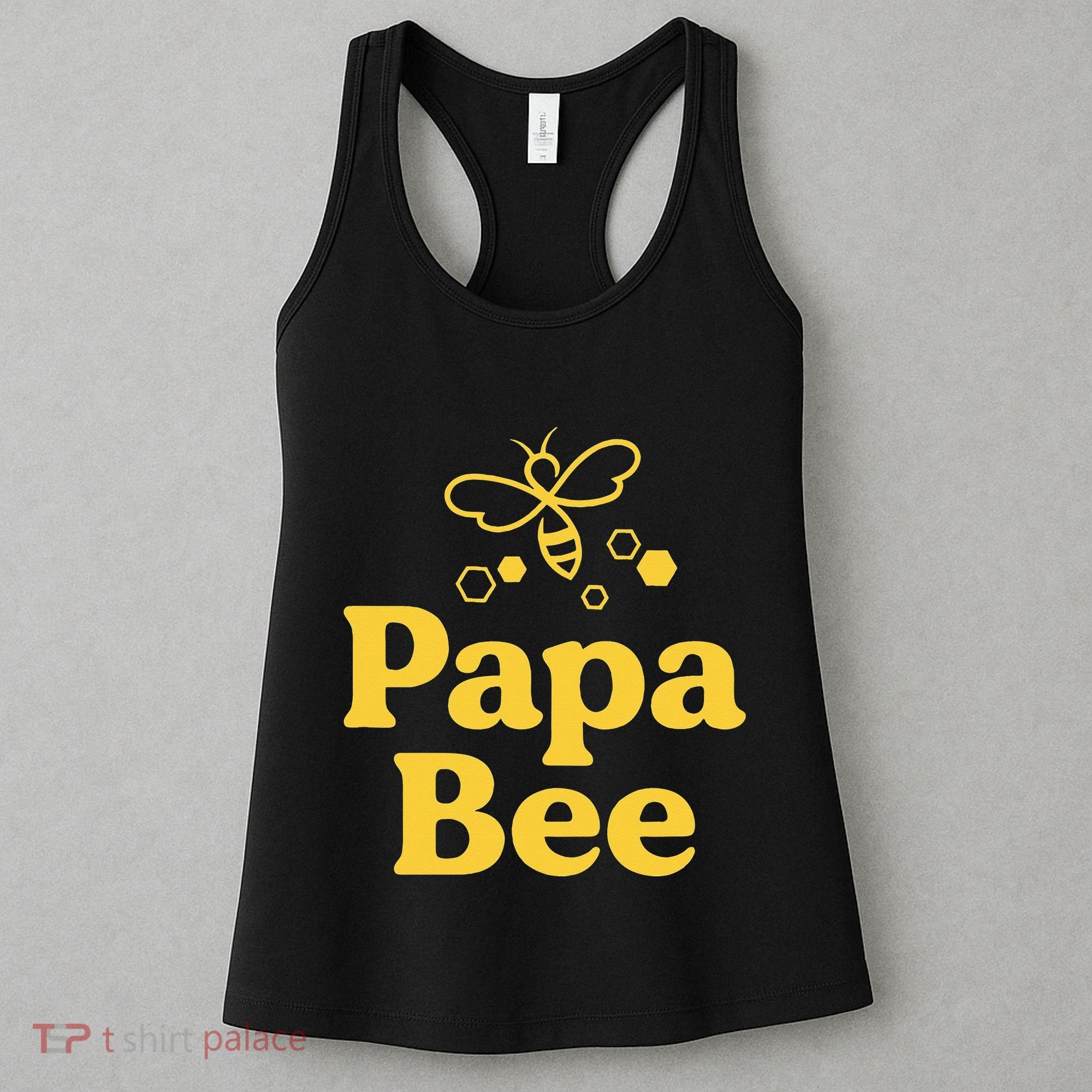 Dad Papa Bee Matching Family Bumblebee Birthday Party Women's Tank Top