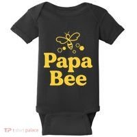 Dad Papa Bee Matching Family Bumblebee Birthday Party Baby Bodysuit thumb 0