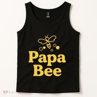 Dad Papa Bee Matching Family Bumblebee Birthday Party Tank Top thumb 2