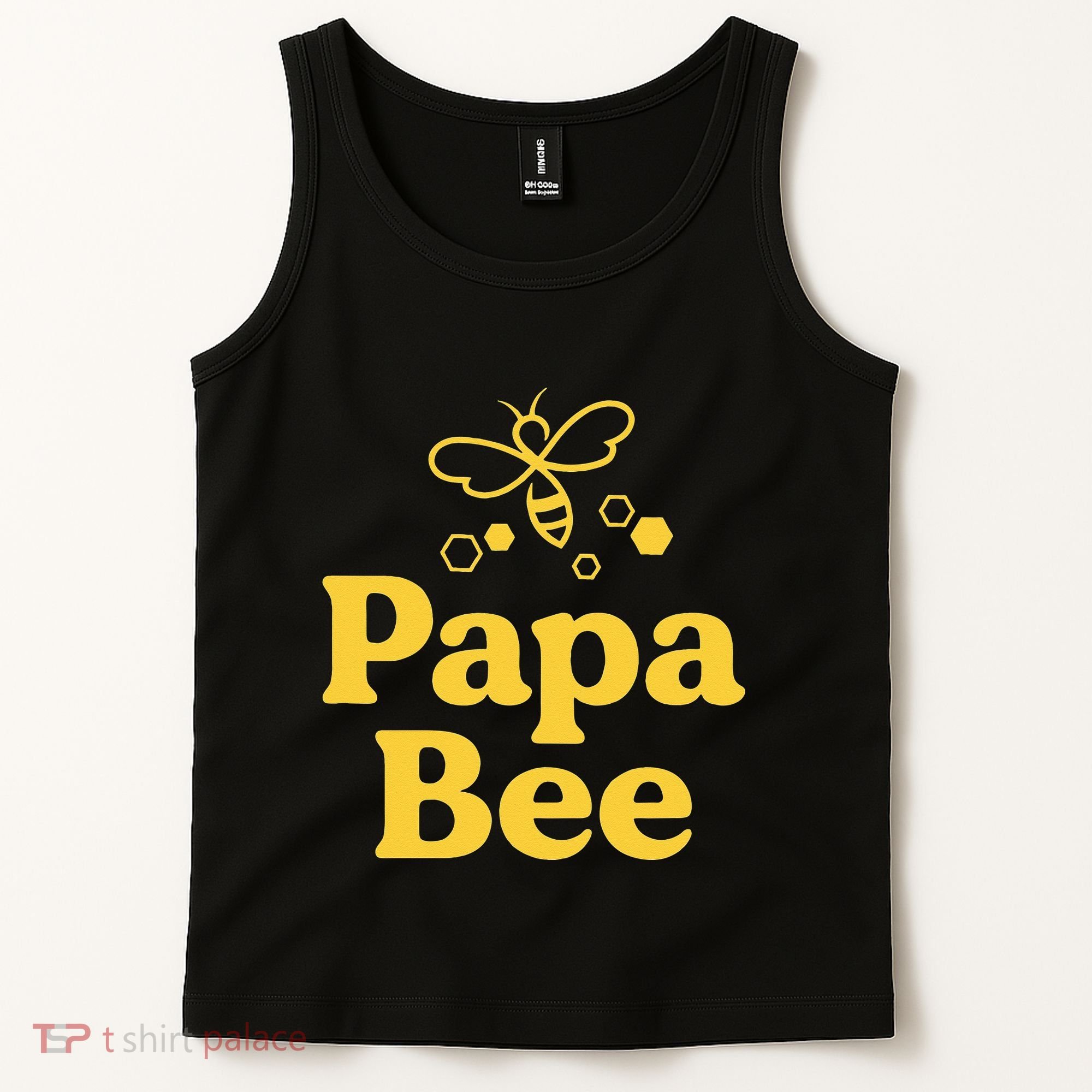 Dad Papa Bee Matching Family Bumblebee Birthday Party Tank Top