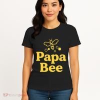 Dad Papa Bee Matching Family Bumblebee Birthday Party Women's T-Shirt thumb 4