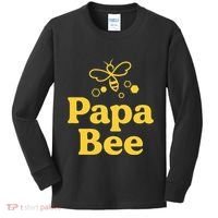 Dad Papa Bee Matching Family Bumblebee Birthday Party Kids Long Sleeve Shirt thumb 0