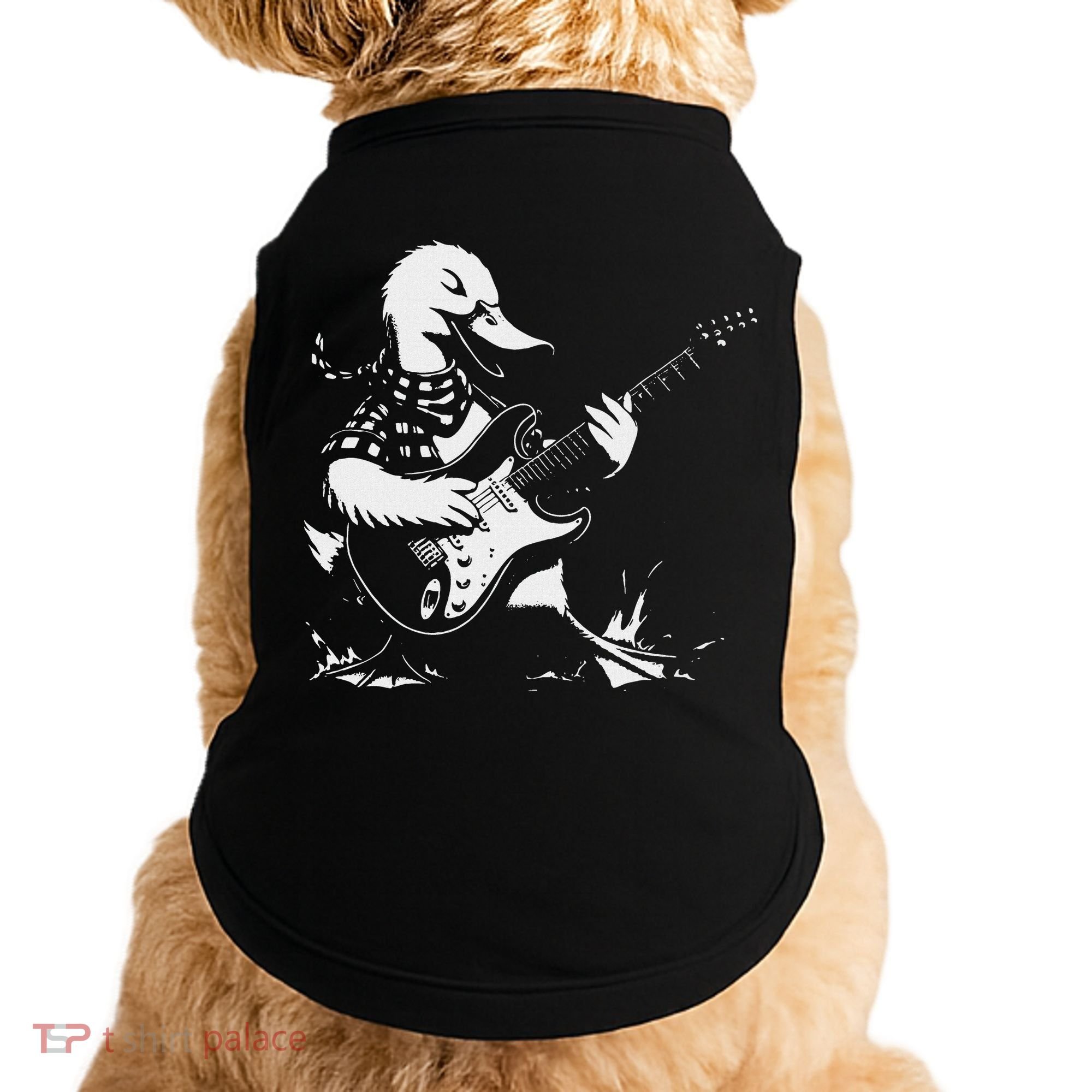 Duck Playing Bass Guitar For Animal Playing Guitar Doggie Tank