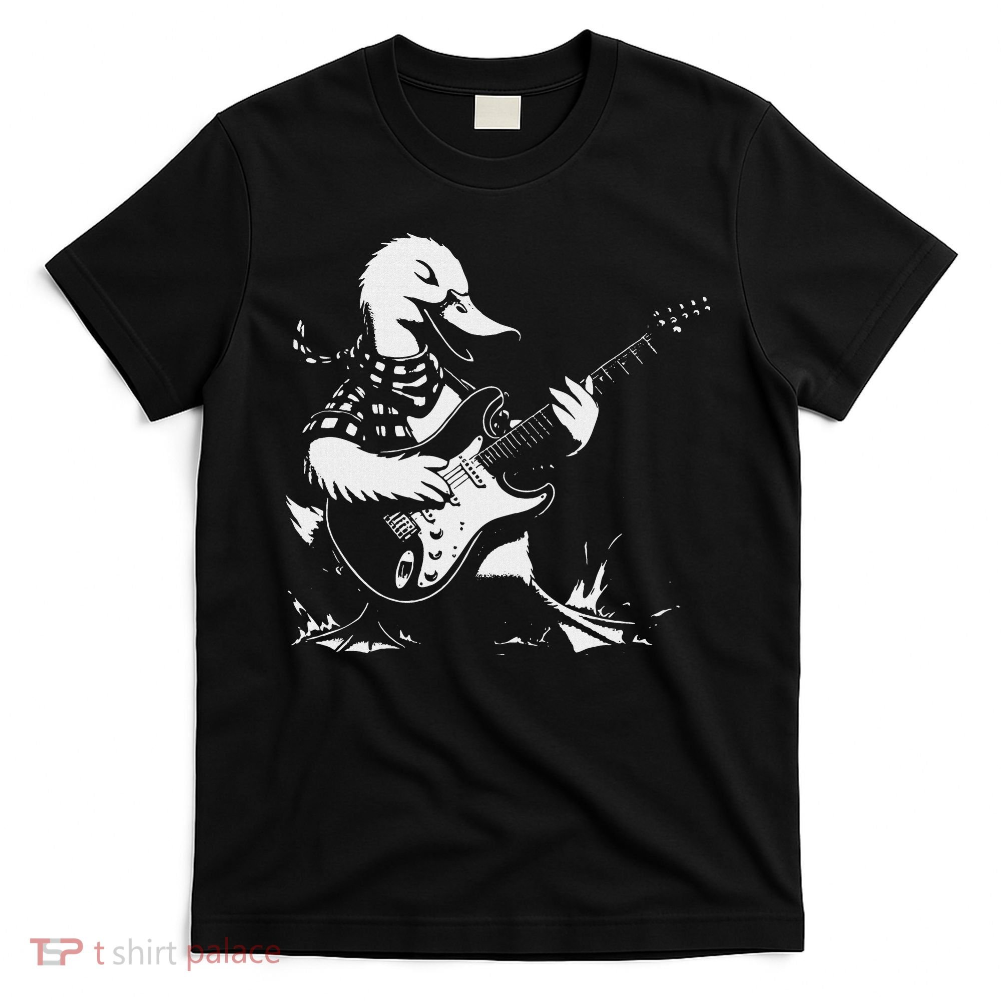 Duck Playing Bass Guitar For Animal Playing Guitar T-Shirt