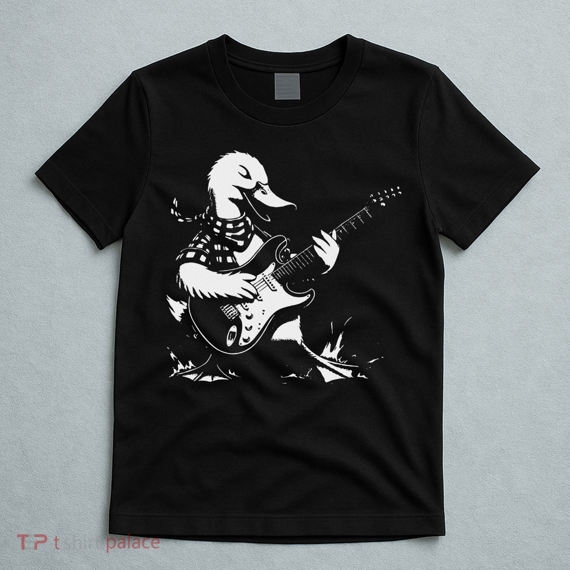 Duck Playing Bass Guitar For Animal Playing Guitar T-Shirt