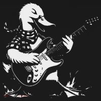 Duck Playing Bass Guitar For Animal Playing Guitar T-Shirt thumb 7