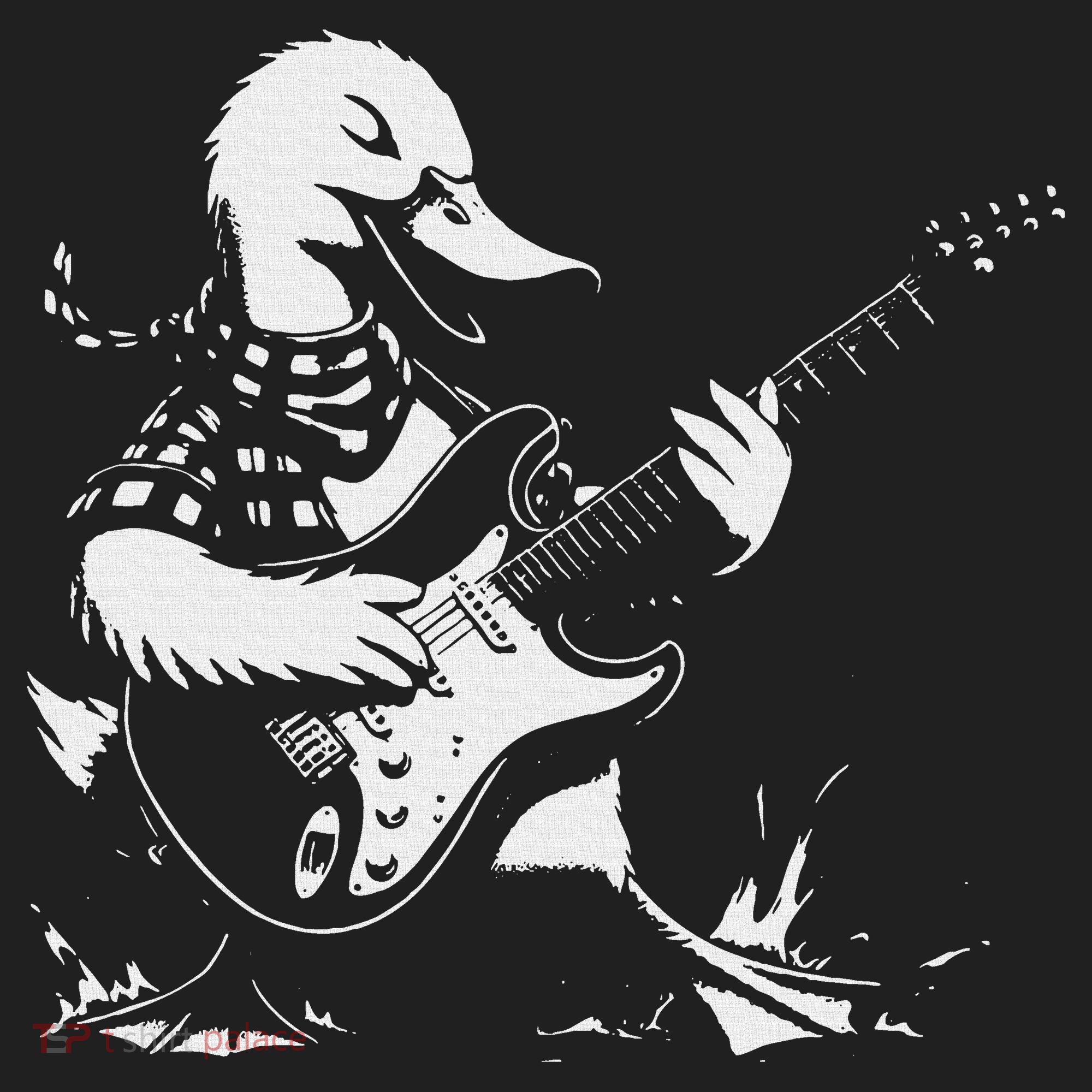 Duck Playing Bass Guitar For Animal Playing Guitar Beanie
