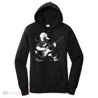 Duck Playing Bass Guitar For Animal Playing Guitar Women's Hoodie thumb 0