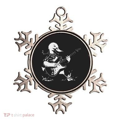 Duck Playing Bass Guitar For Animal Playing Guitar Ornament