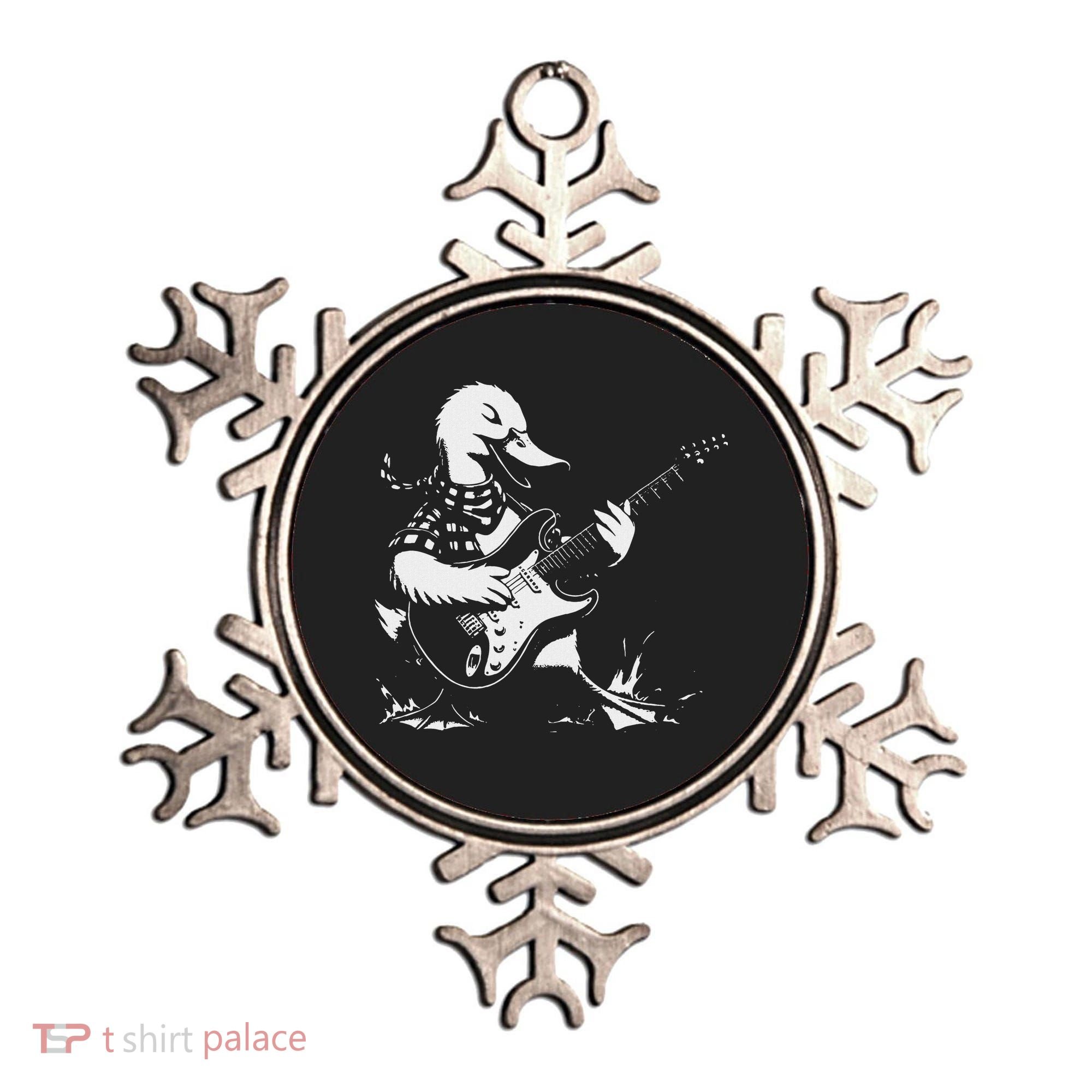 Duck Playing Bass Guitar For Animal Playing Guitar Ornament