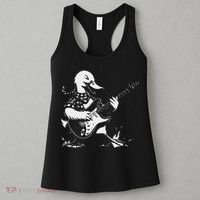 Duck Playing Bass Guitar For Animal Playing Guitar Women's Tank Top thumb 3