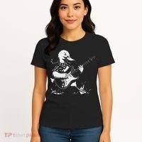 Duck Playing Bass Guitar For Animal Playing Guitar Women's T-Shirt thumb 4