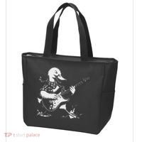 Duck Playing Bass Guitar For Animal Playing Guitar Tote Bag thumb 3