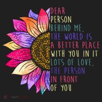Dear Person Behind Me The World Is A Better Place With You In It Women's Sweatshirt thumb 2