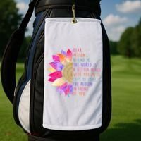 Dear Person Behind Me The World Is A Better Place With You In It Golf Towel thumb 2