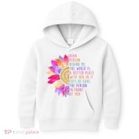 Dear Person Behind Me The World Is A Better Place With You In It Kids Hoodie thumb 0