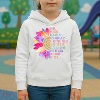 Dear Person Behind Me The World Is A Better Place With You In It Kids Hoodie thumb 3