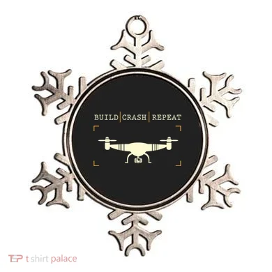 Drone Pilot Build Crash Repeat Drone Racing Gift Cute Gift Ornament