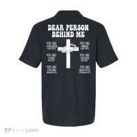 Dear Person Behind Me Christian Jesus Front & Back Polo thumb 1