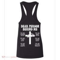 Dear Person Behind Me Christian Jesus Front & Back Women's Tank Top thumb 4