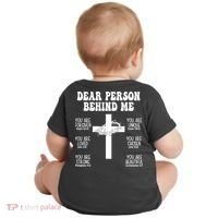 Dear Person Behind Me Christian Jesus Front & Back Baby Bodysuit thumb 1