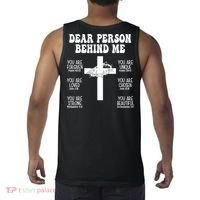 Dear Person Behind Me Christian Jesus Front & Back Tank Top thumb 1
