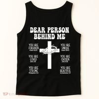 Dear Person Behind Me Christian Jesus Front & Back Tank Top thumb 5