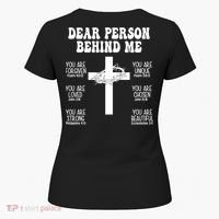 Dear Person Behind Me Christian Jesus Front & Back Women's T-Shirt thumb 5