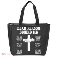 Dear Person Behind Me Christian Jesus Front & Back Tote Bag thumb 1
