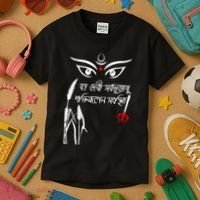 Durga Puja Bengali Festival Kids T-Shirt thumb 3