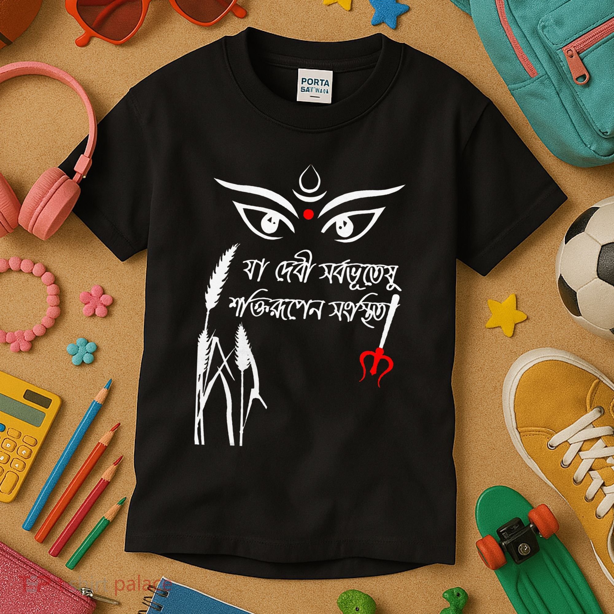 Durga Puja Bengali Festival Kids T-Shirt