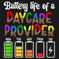 Daycare Provider Battery Life Daycare Teacher Day Gift Doggie Tank thumb 4