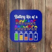 Daycare Provider Battery Life Daycare Teacher Day Gift Coaster thumb 0