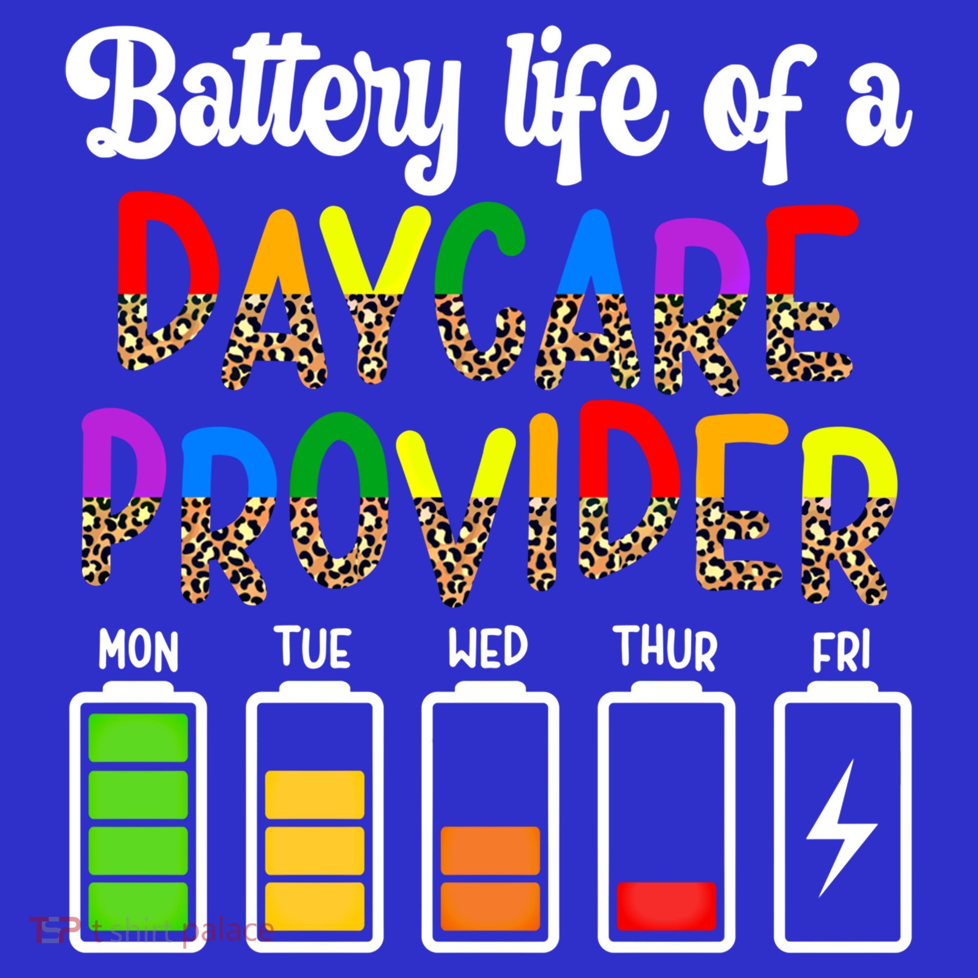 Daycare Provider Battery Life Daycare Teacher Day Gift Mousepad