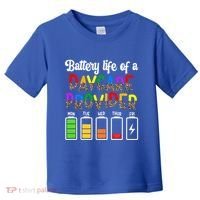 Daycare Provider Battery Life Daycare Teacher Day Gift Toddler T-Shirt thumb 0