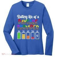 Daycare Provider Battery Life Daycare Teacher Day Gift Women's Long Sleeve Shirt thumb 0