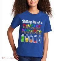 Daycare Provider Battery Life Daycare Teacher Day Gift Kids T-Shirt thumb 2