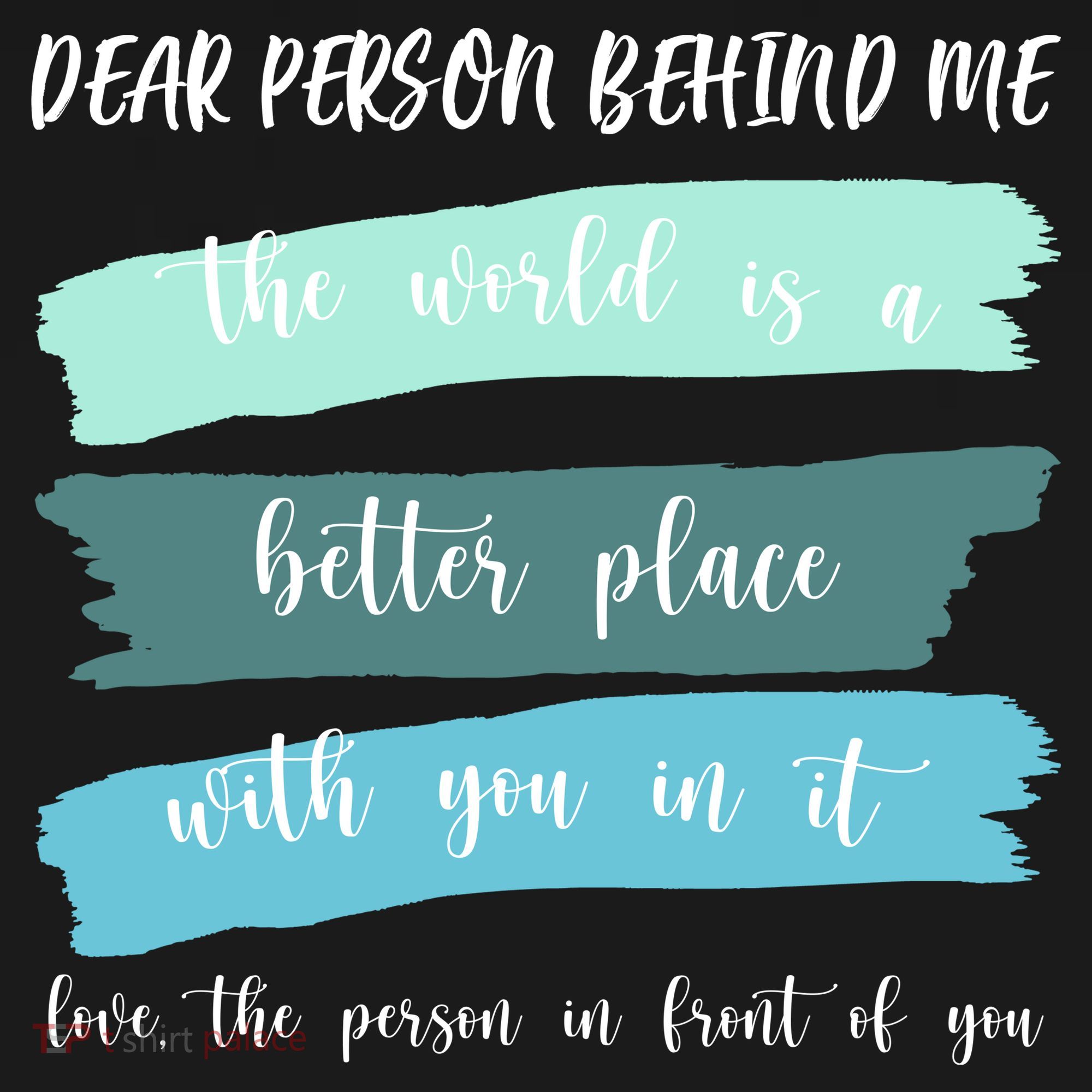 Dear Person Behind Me Mental Health Awareness Tote Bag