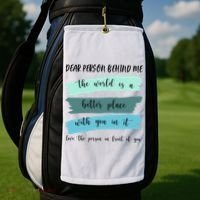 Dear Person Behind Me Mental Health Awareness Golf Towel thumb 2