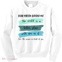 Dear Person Behind Me Mental Health Awareness Kids Sweatshirt thumb 0