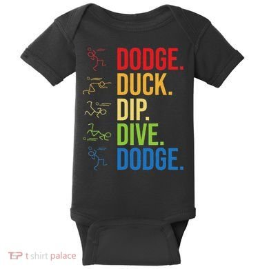 Dodgeball Player Ball Game Dodgeballer Baby Bodysuit