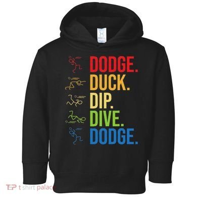 Dodgeball Player Ball Game Dodgeballer Toddler Hoodie