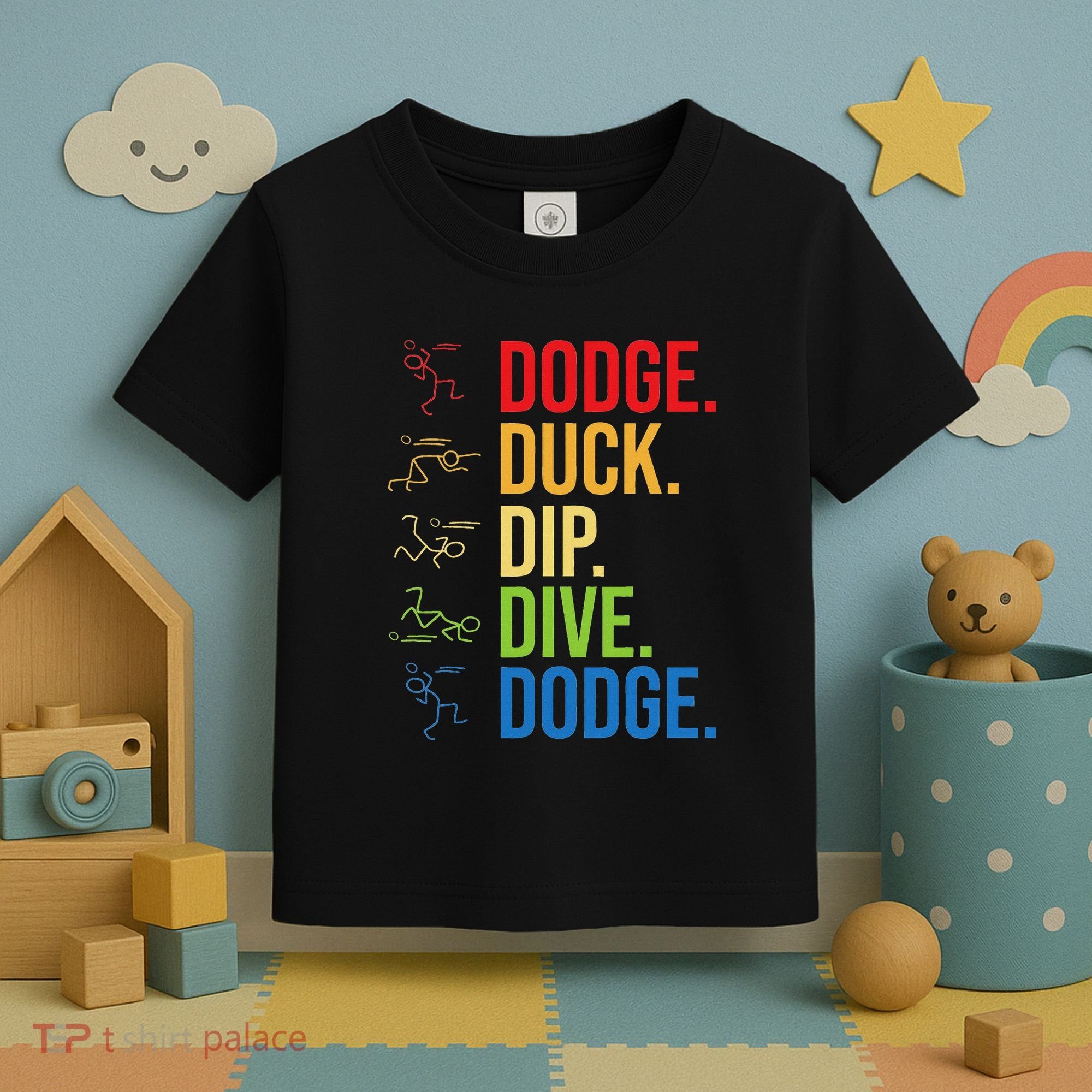 Dodgeball Player Ball Game Dodgeballer Toddler T-Shirt