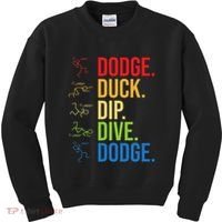 Dodgeball Player Ball Game Dodgeballer Kids Sweatshirt thumb 0