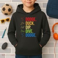 Dodgeball Player Ball Game Dodgeballer Kids Hoodie thumb 2