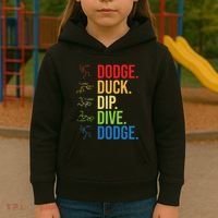 Dodgeball Player Ball Game Dodgeballer Kids Hoodie thumb 3