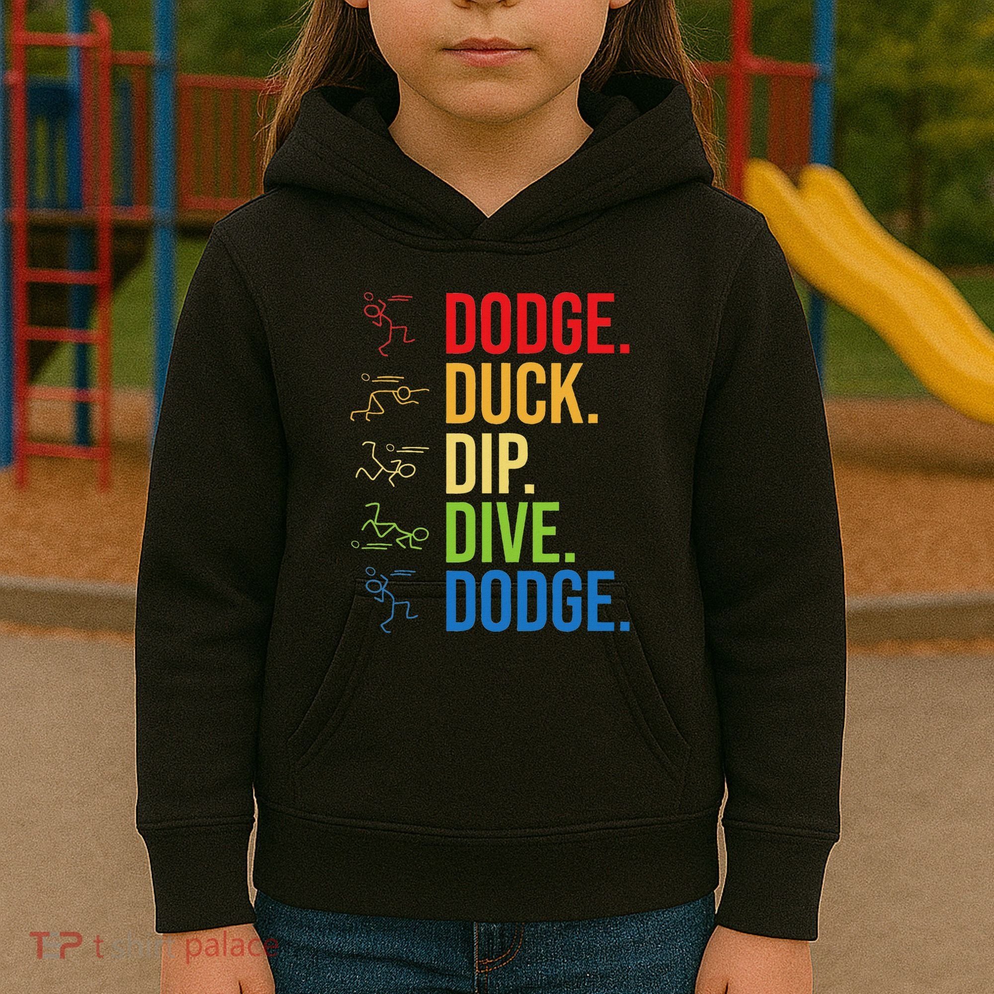 Dodgeball Player Ball Game Dodgeballer Kids Hoodie