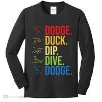 Dodgeball Player Ball Game Dodgeballer Kids Long Sleeve Shirt thumb 0