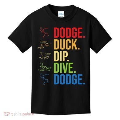 Dodgeball Player Ball Game Dodgeballer Kids T-Shirt