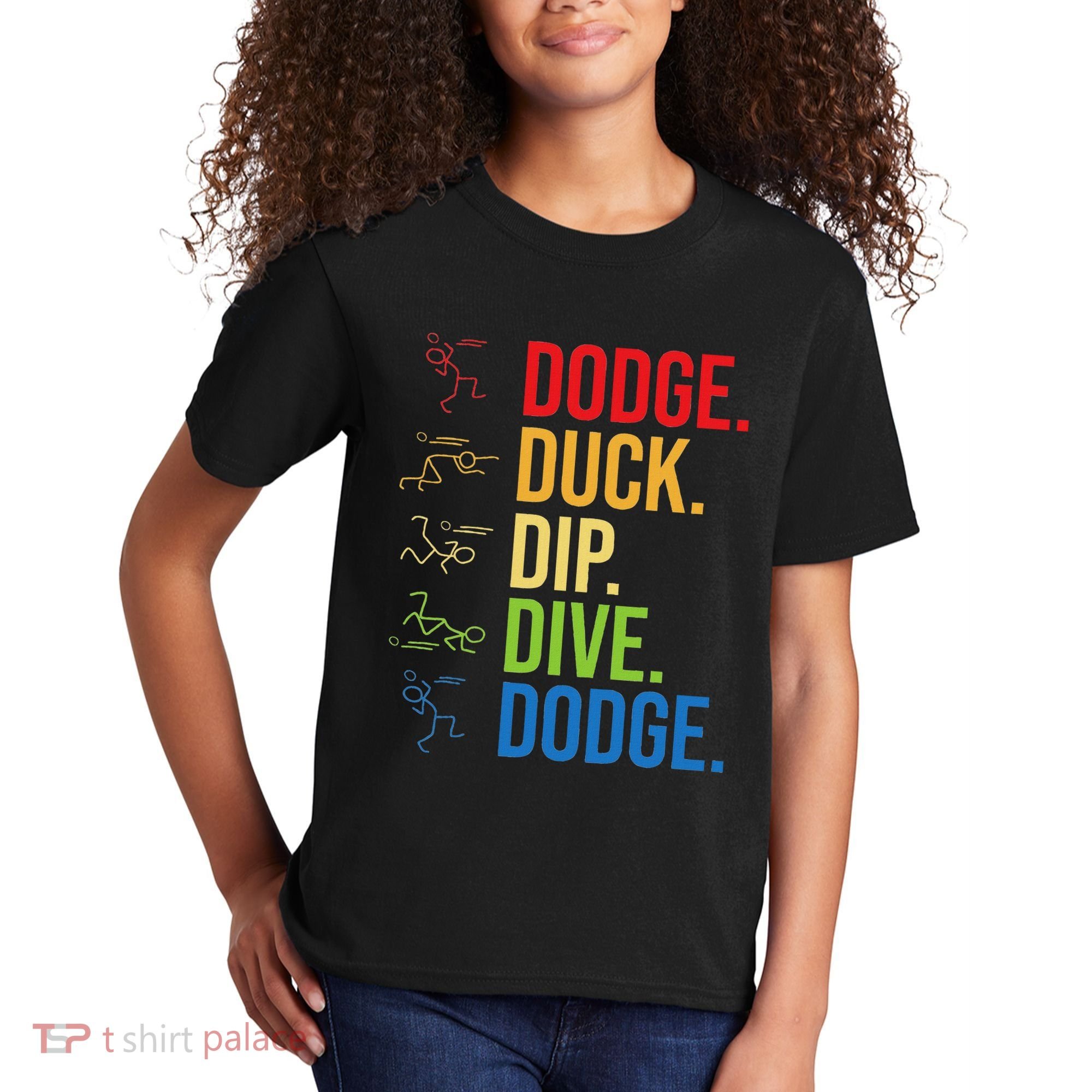 Dodgeball Player Ball Game Dodgeballer Kids T-Shirt